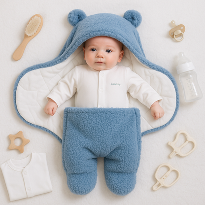 Baby Decke und Schlafanzug im Bärendesign