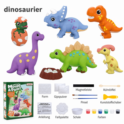 DIY-Tier-Gipsmalset – Formen, Bemalen & Gestalten für Kinder