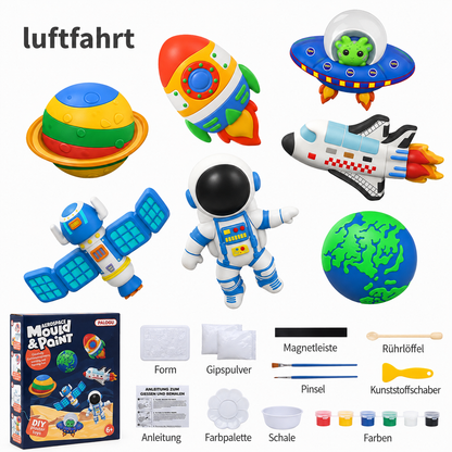 DIY-Tier-Gipsmalset – Formen, Bemalen & Gestalten für Kinder