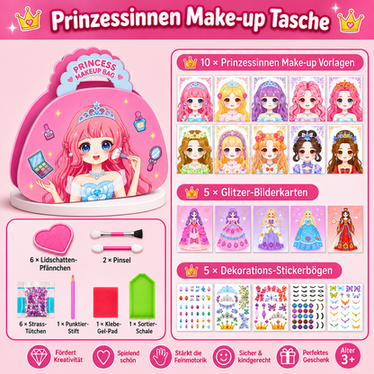 Prinzessinnen-Diamantmalerei & Folienkunst – Kreativset mit Malbuch