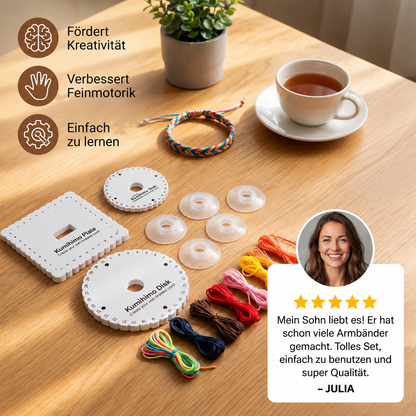 DIY-Kumihimo-Armband-Bastelset für Kinder