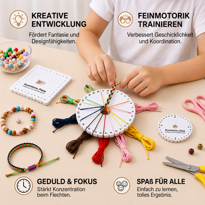DIY-Kumihimo-Armband-Bastelset für Kinder