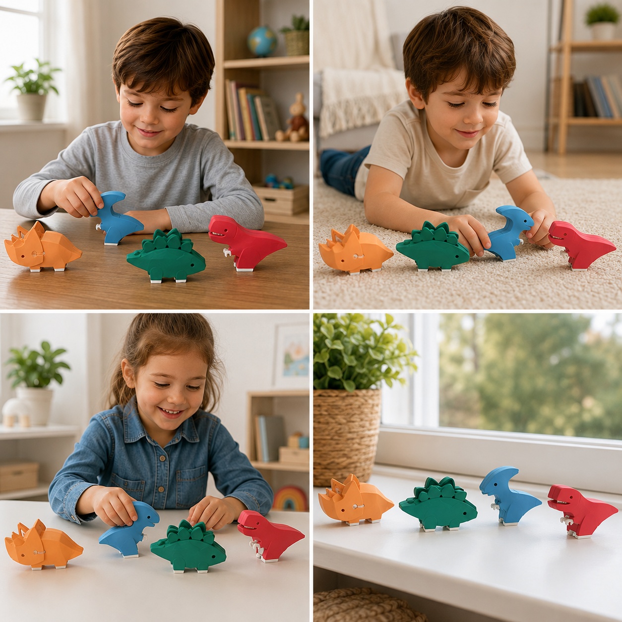 Magnetisches Tier-Skelett-Bauset – Zerlegbares STEM-Lernspielzeug