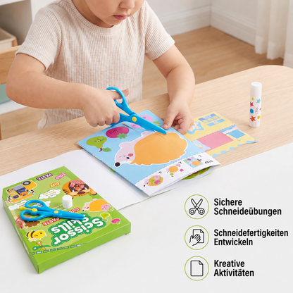 Scherenübungsbuch für Kinder – Sicheres Schneidetraining mit Kinderschere