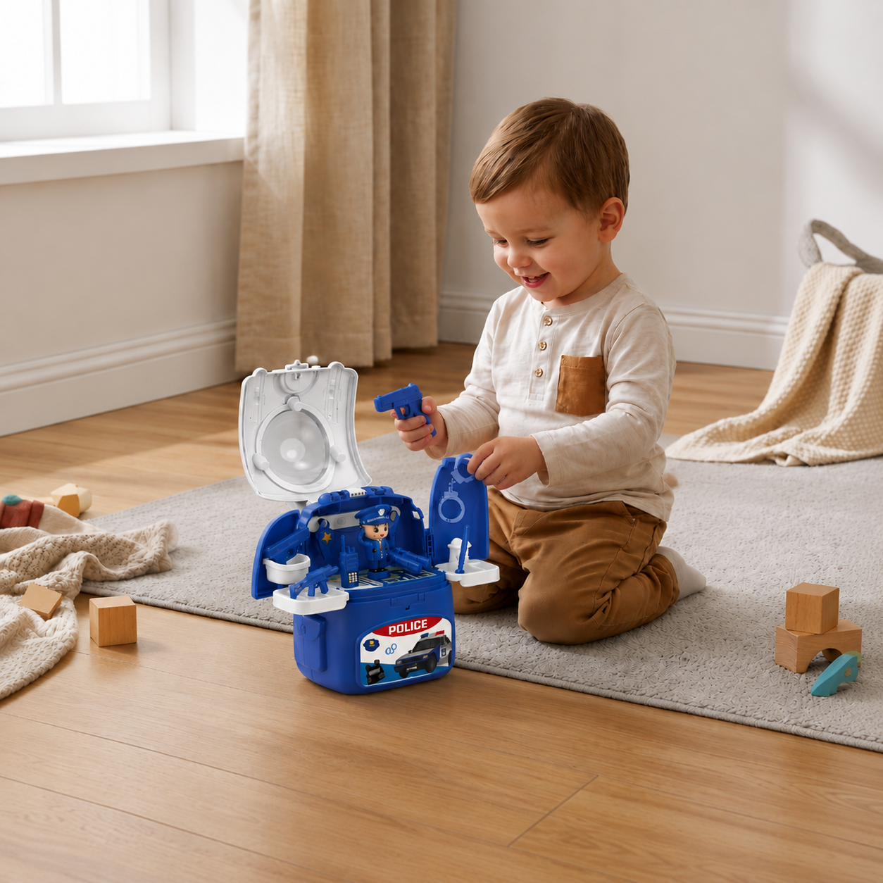 3-in-1 Rucksack-Spielset für unterwegs