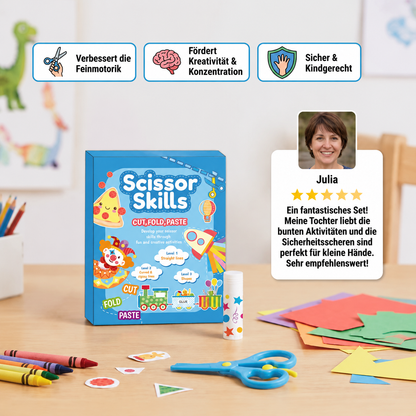 Scherenübungsbuch für Kinder – Sicheres Schneidetraining mit Kinderschere