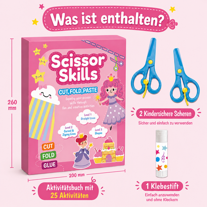 Scherenübungsbuch für Kinder – Sicheres Schneidetraining mit Kinderschere