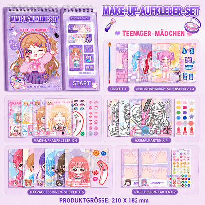 Prinzessinnen-Anzieh-Stickerbuch – Kreativer Stickerspaß für Kinder