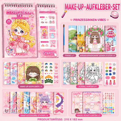 Prinzessinnen-Anzieh-Stickerbuch – Kreativer Stickerspaß für Kinder