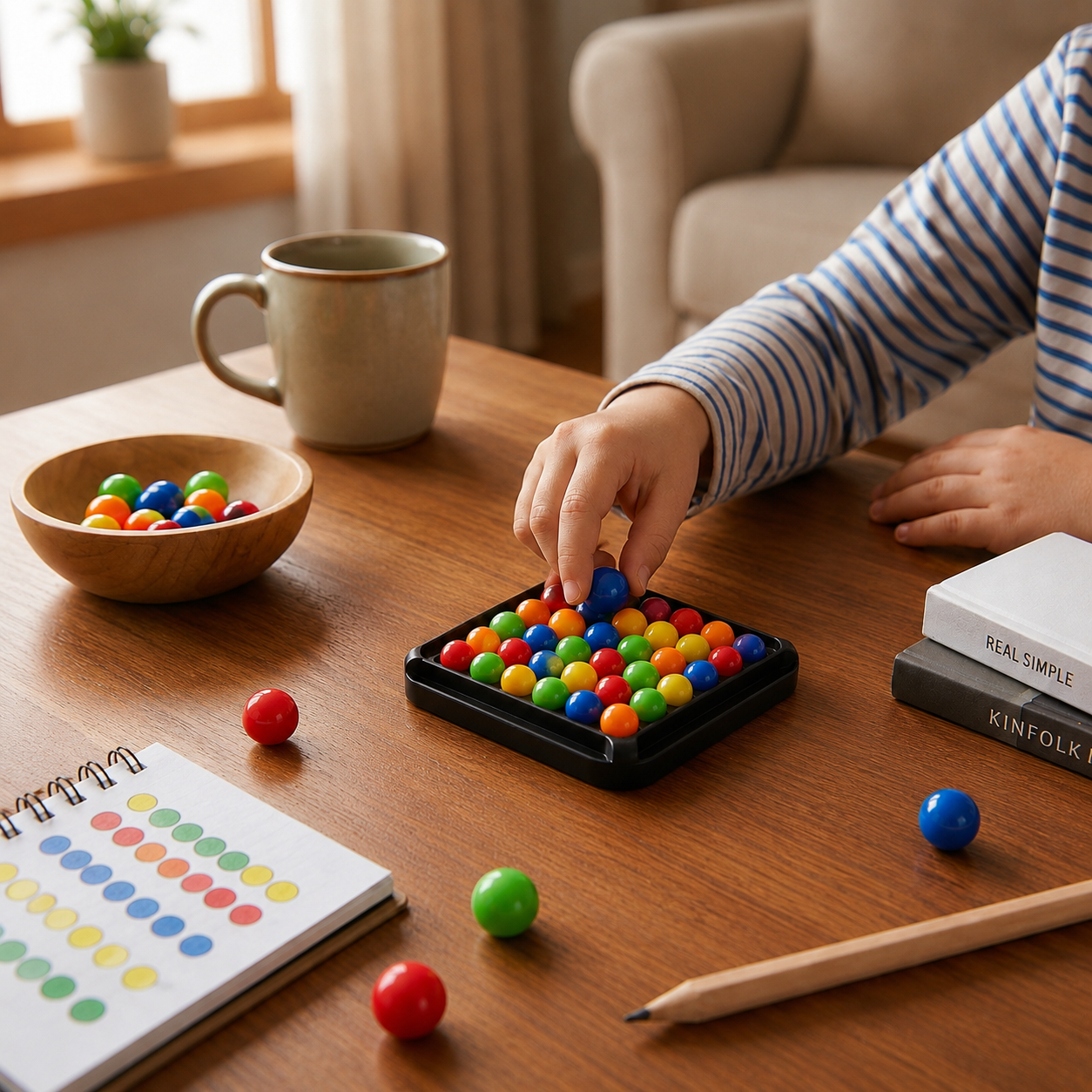 Farben Match Logikspiel – Interaktives Kugel-Denkspiel für Kinder & Erwachsene
