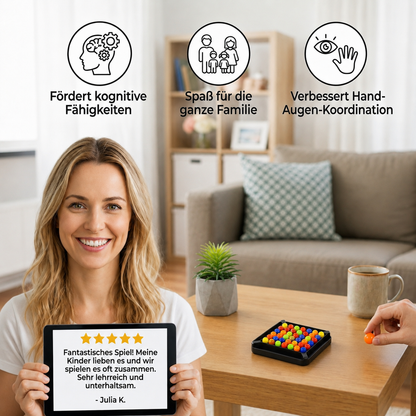 Farben Match Logikspiel – Interaktives Kugel-Denkspiel für Kinder & Erwachsene