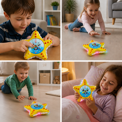 Seestern-Lernuhr – Interaktives Spielzeug zum Erlernen der Uhrzeit für Kinder