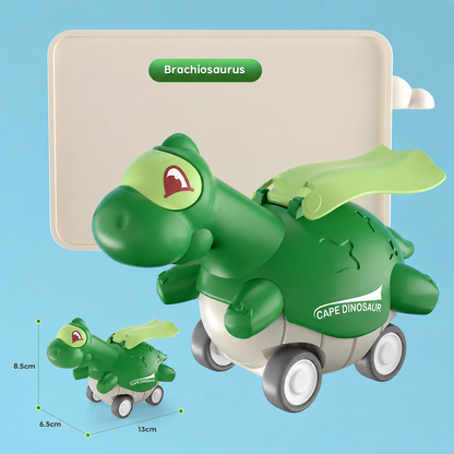 Press-&-Go-Dinoautos – Rollende Dinosaurier-Spielzeugautos für Kinder
