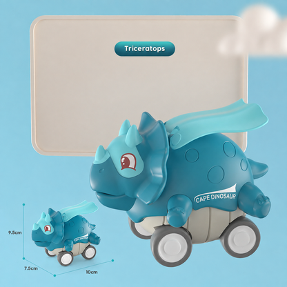 Press-&-Go-Dinoautos – Rollende Dinosaurier-Spielzeugautos für Kinder