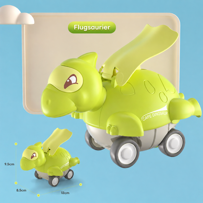 Press-&-Go-Dinoautos – Rollende Dinosaurier-Spielzeugautos für Kinder