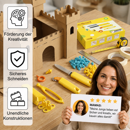 Kinder-Bauwerkzeugset aus Karton