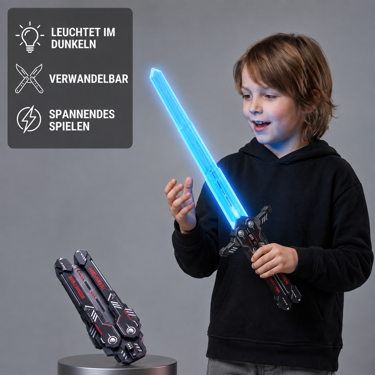 Leuchtendes Teleskop-Schmetterlingsschwert für Kinder