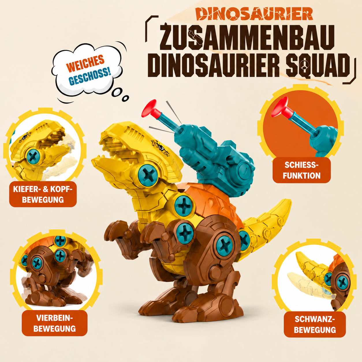 DIY-Dinosaurier-Ei zum Bauen & Verwandeln