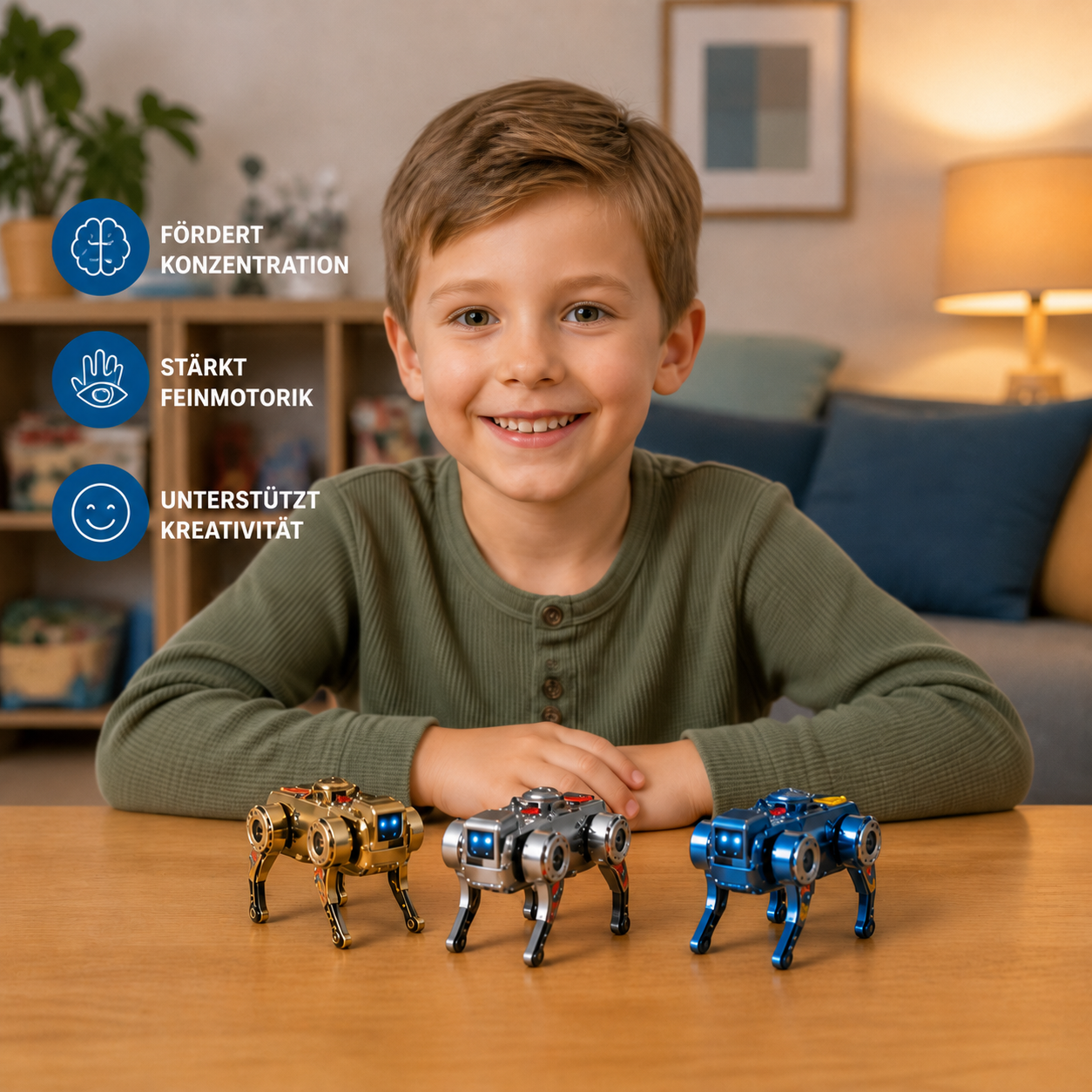 3-in-1 mechanischer Roboterhund-Fidget-Spinner