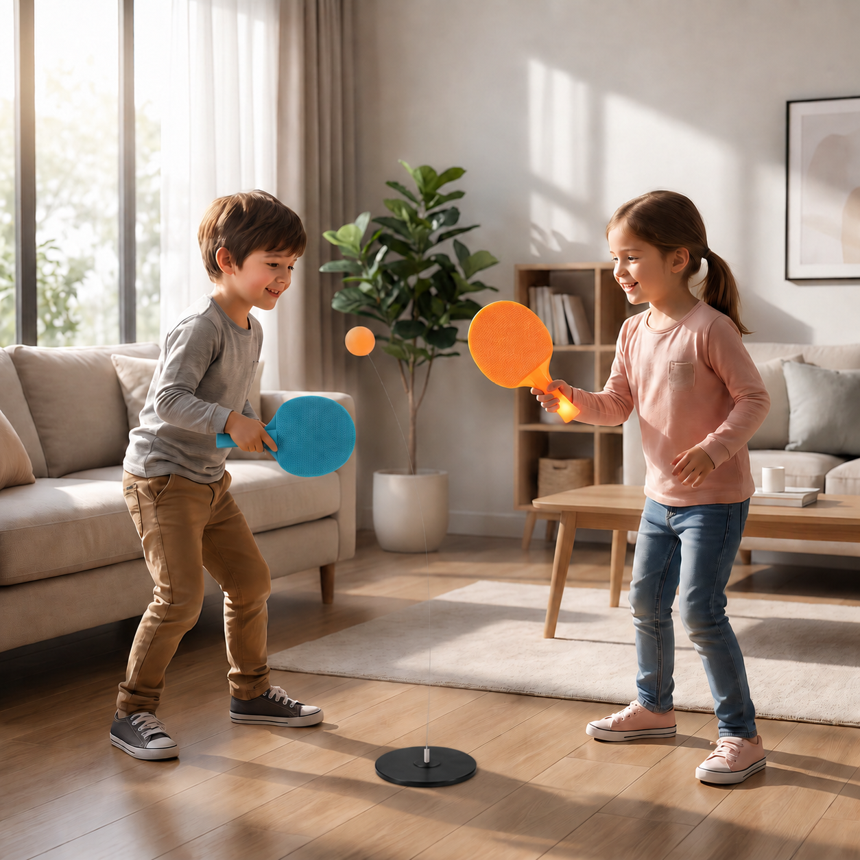 Interaktives leuchtendes Tischtennis-Spiel für Kinder