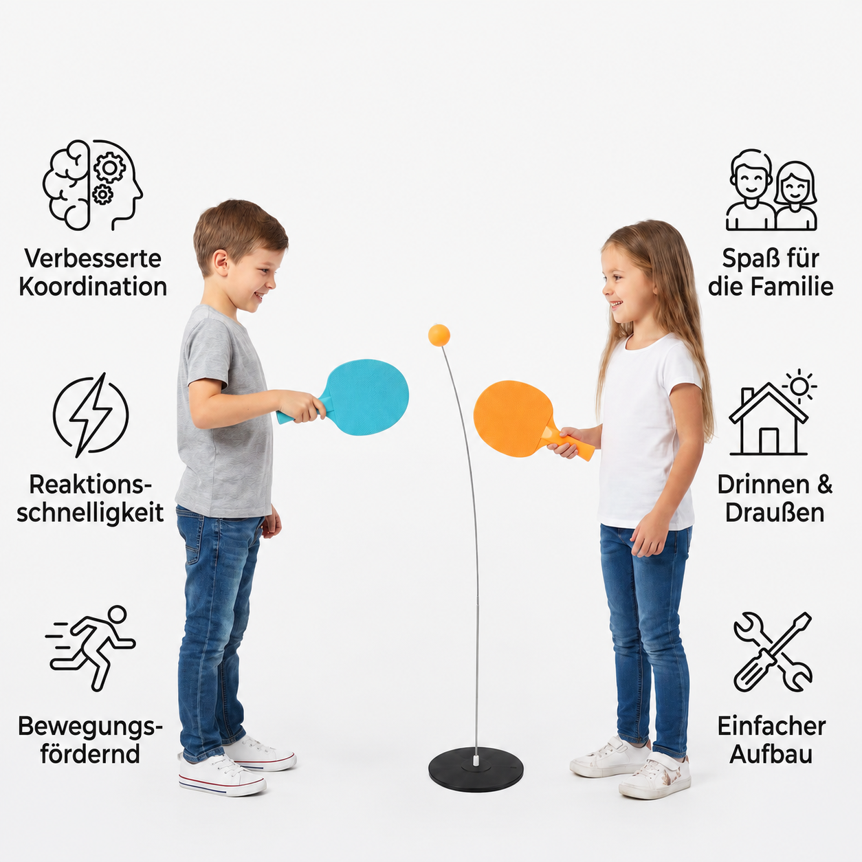 Interaktives leuchtendes Tischtennis-Spiel für Kinder