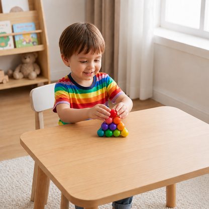 Buntes 3D-Ball-Bauset – Kreatives Konstruktions- & Feinmotorik-Lernspielzeug für Kinder