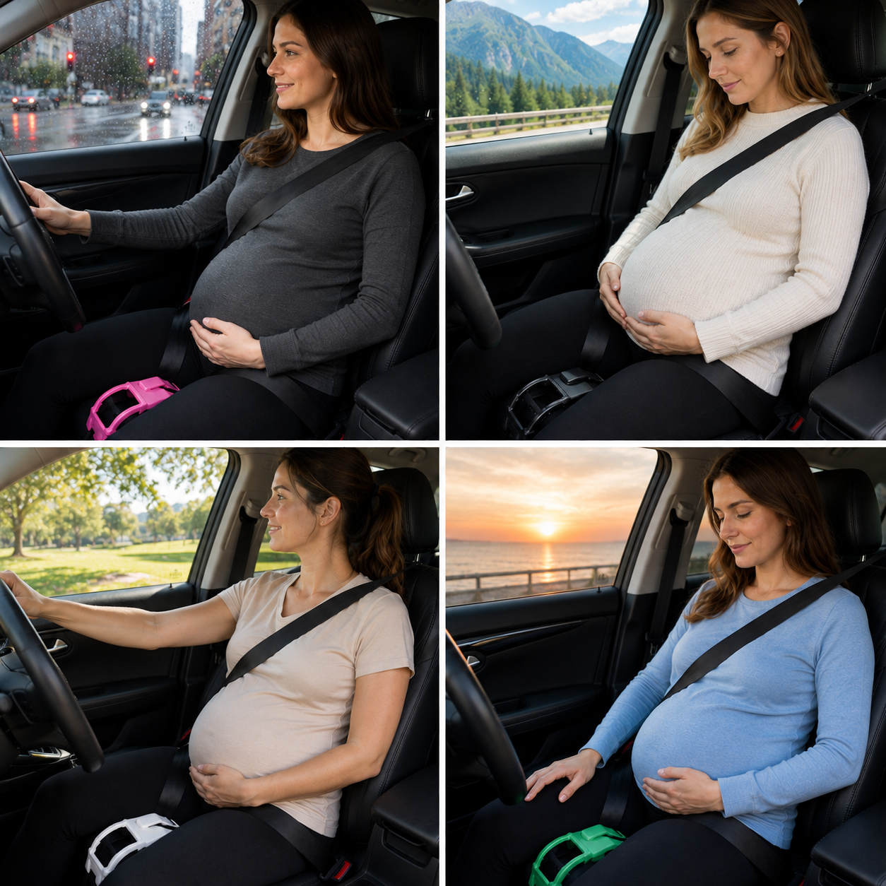 Bauchstützgurt für Schwangere im Auto – Verstellbare & bequeme Unterstützung für den Babybauch