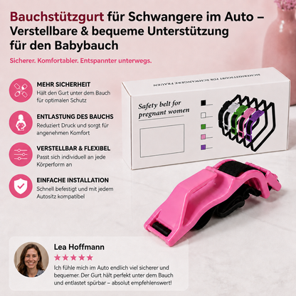 Bauchstützgurt für Schwangere im Auto – Verstellbare & bequeme Unterstützung für den Babybauch