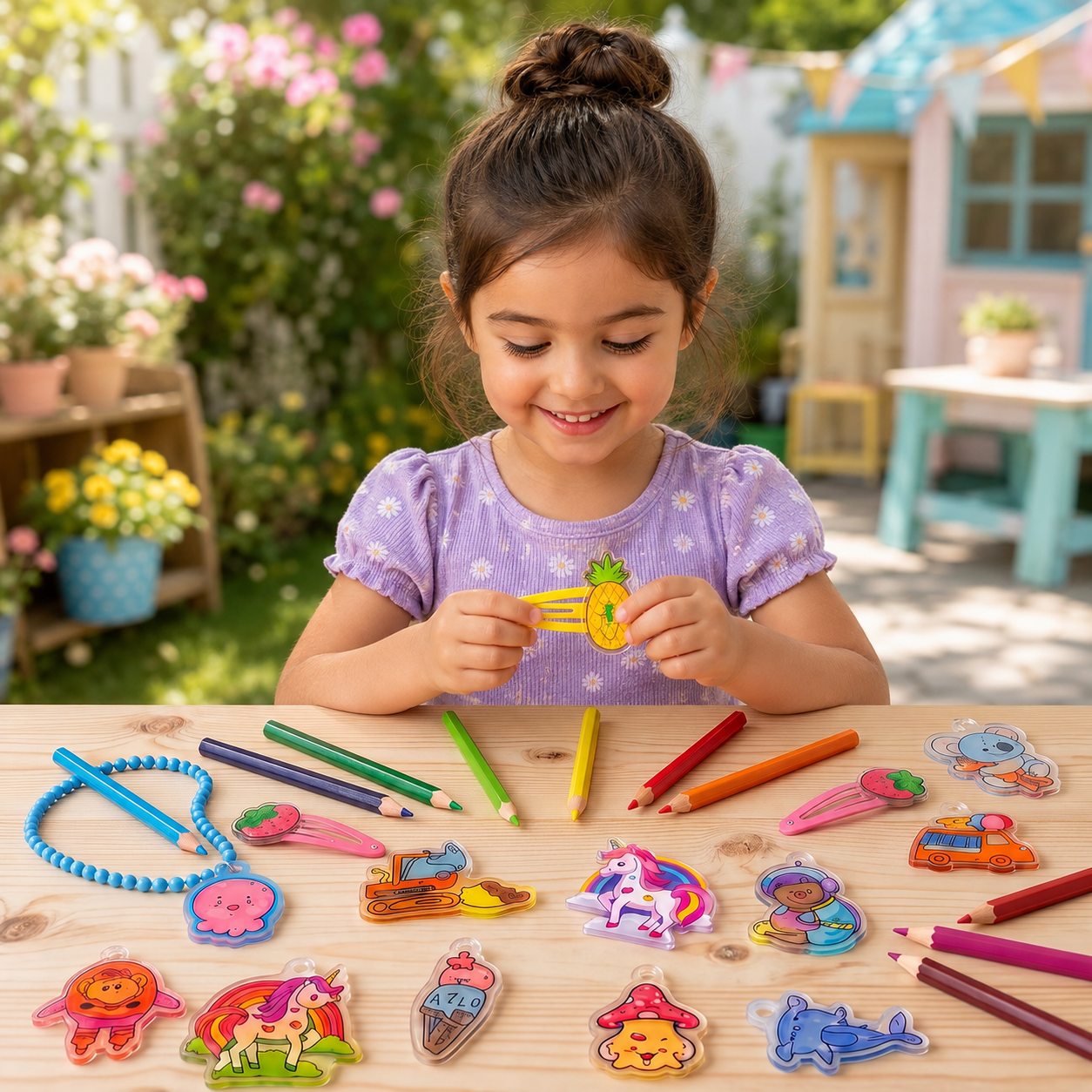 DIY-Schrumpfkunst-Set für Schlüsselanhänger & Charms für Kinder