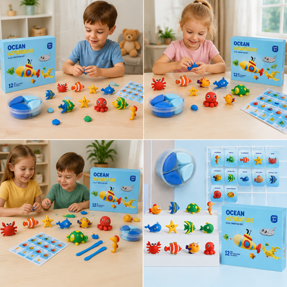 DIY-Lufttrocknendes Ton-Bastelset für Kinder
