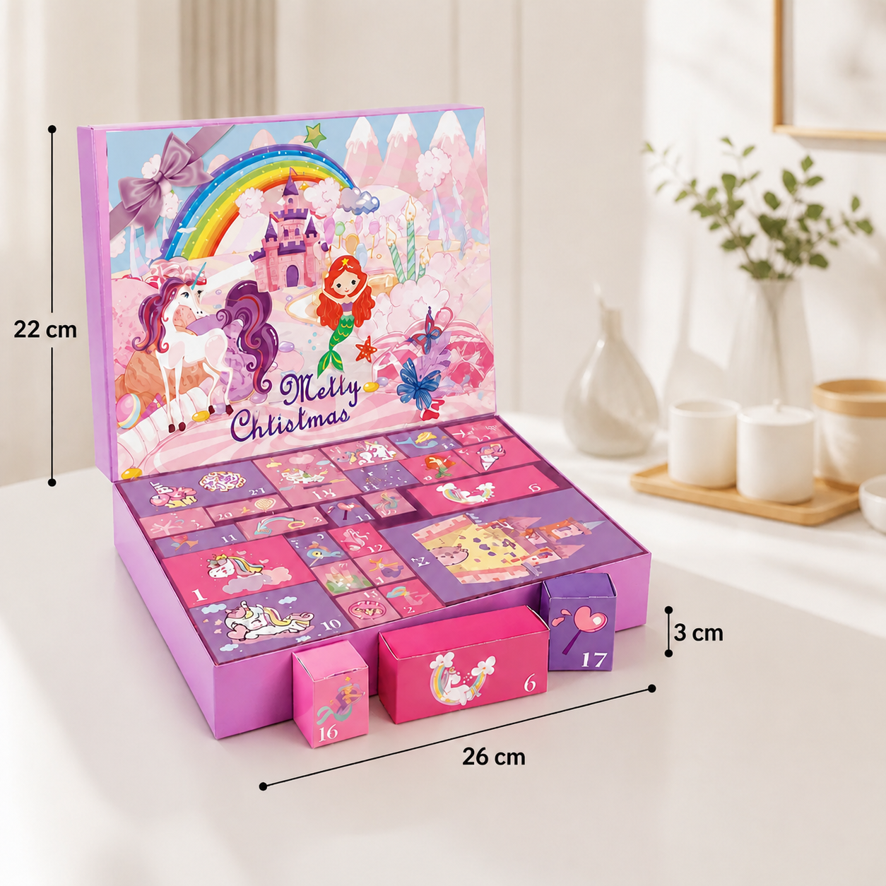 Einhorn- & Prinzessinnen-Überraschungs-Adventskalender für Mädchen