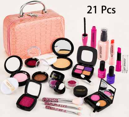 Make-up-Spielset für Mädchen – Sicheres Kinder-Kosmetikset mit praktischer Tasche