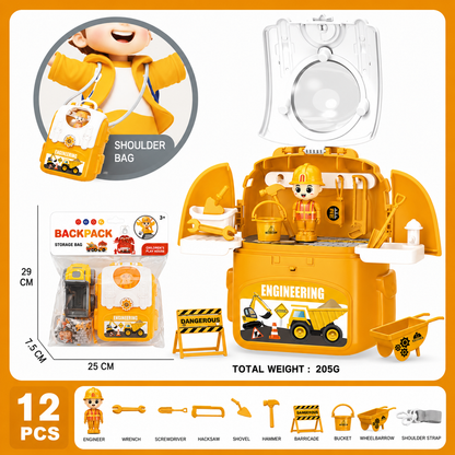 3-in-1 Rucksack-Spielset für unterwegs