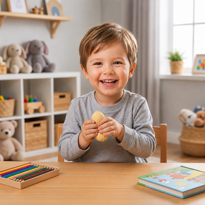 Jumbo-Erdnuss-Squishy als Anti-Stress-Spielzeug