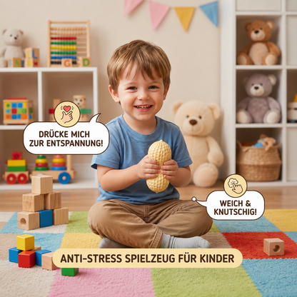 Jumbo-Erdnuss-Squishy als Anti-Stress-Spielzeug
