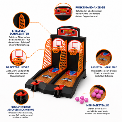Basketball-Shootout-Spiel für 2 Spieler