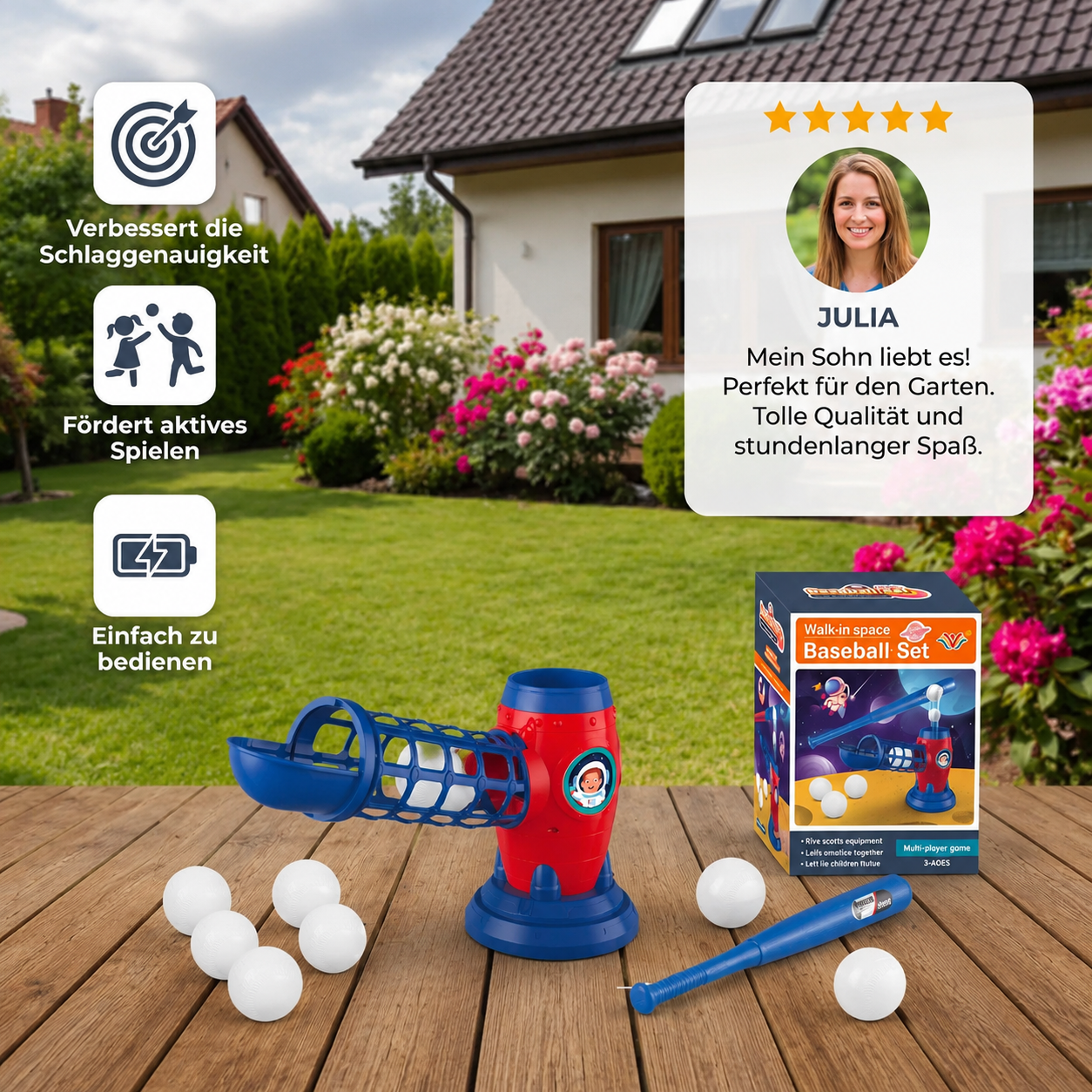 Elektronische Baseball-Wurfmaschine für Kinder