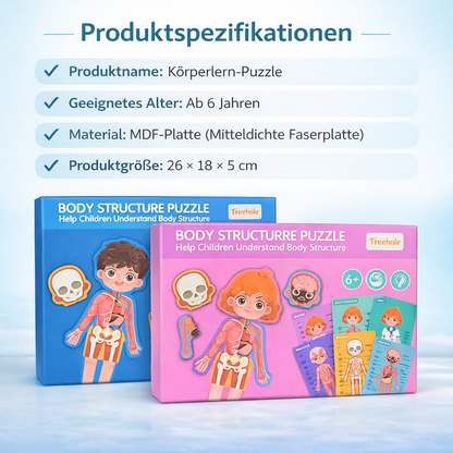Holz Körper-Puzzle für Kinder – Anatomie spielerisch lernen