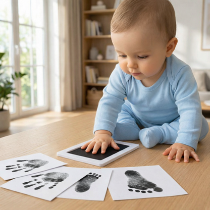 Baby Hand- & Fußabdruck Set  – DIY Erinnerungsset für Kleinkinder