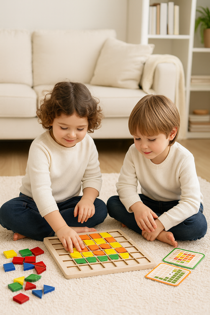 Montessori Mosaik Puzzle Farben und Formen Spiel