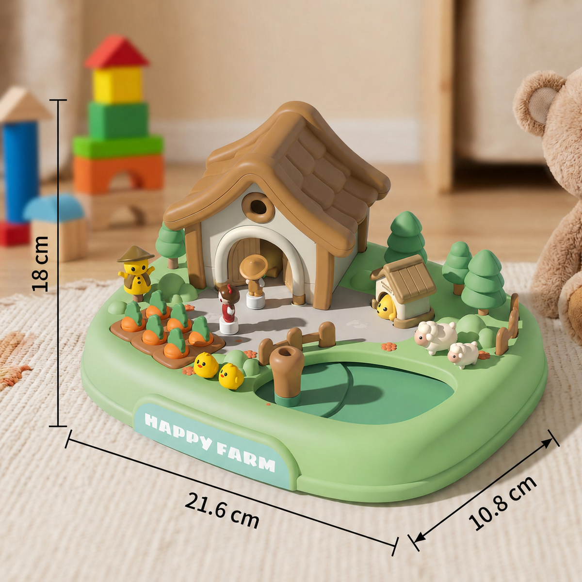 Magnetisches Traum-Schloss- & Garten-Spielset für Kinder