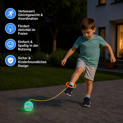 Interaktives Skip-Ball-Knöchelspielzeug für Kinder