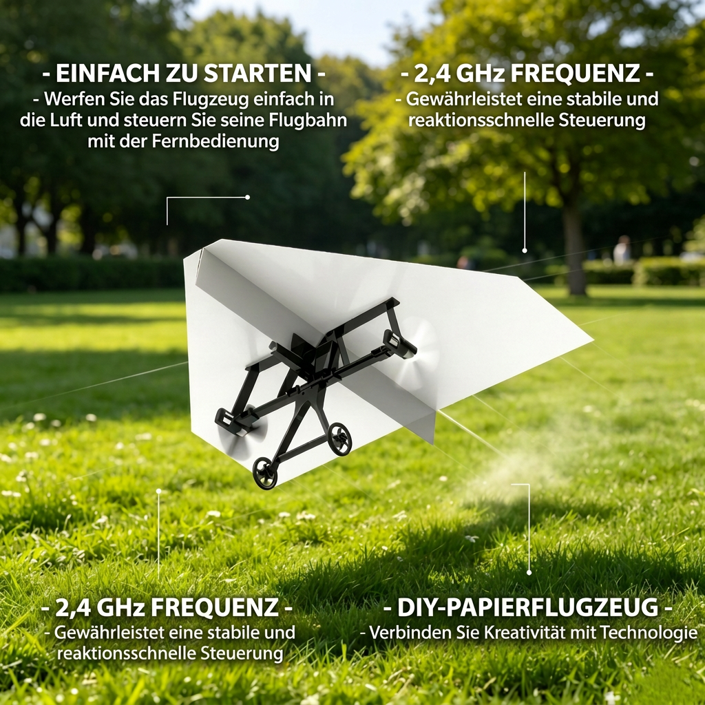 DIY-Bausatz für ferngesteuerte Papierflieger