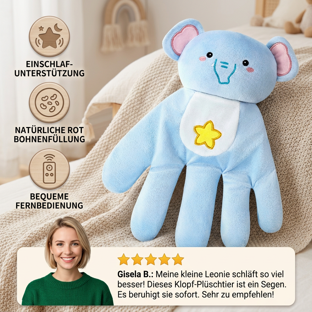 Beruhigendes Klopf-Plüschtier für Babys
