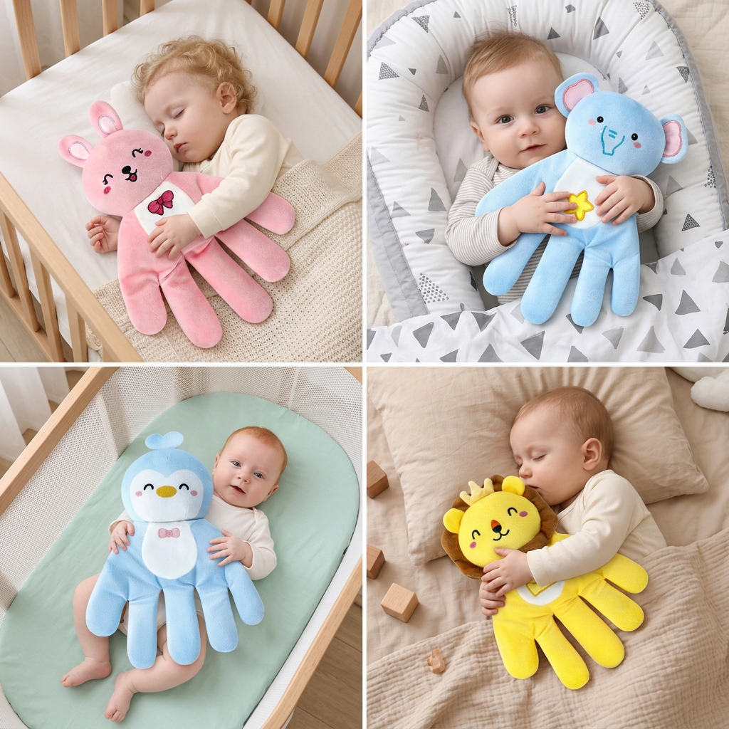Beruhigendes Klopf-Plüschtier für Babys