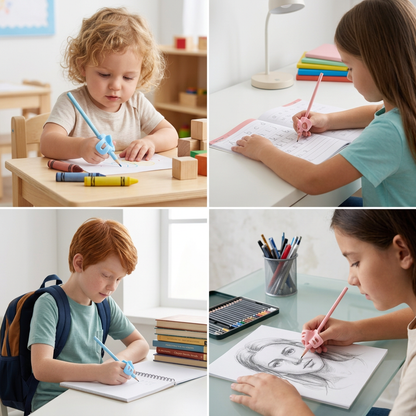 Ergonomische Silikon-Schreibhilfen für Stifte
