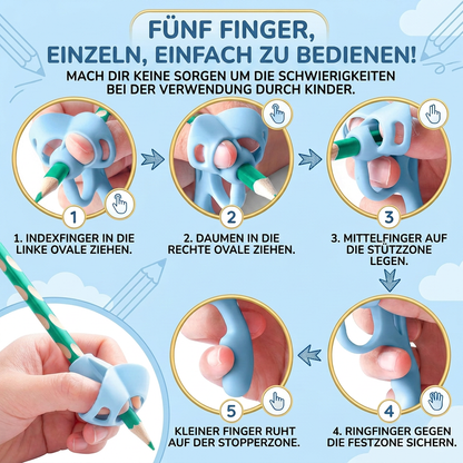 Ergonomische Silikon-Schreibhilfen für Stifte