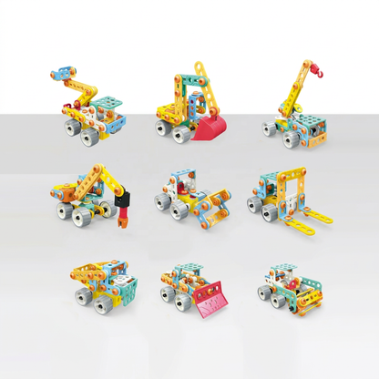 9-in-1 STEM-Bauset für Konstruktionsfahrzeuge