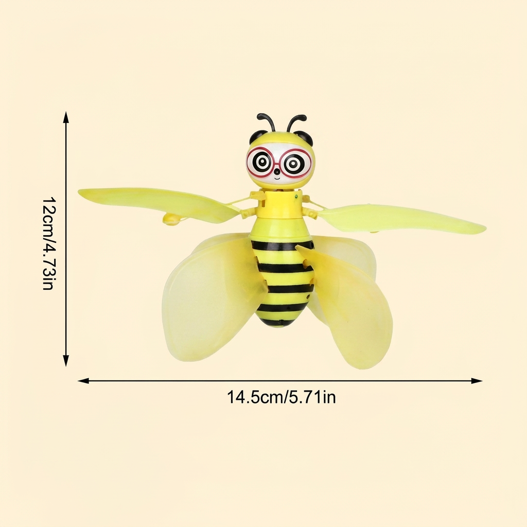 Handgesteuertes fliegendes Bienen-Spielzeug mit Bewegungssensor & LED-Lichtern
