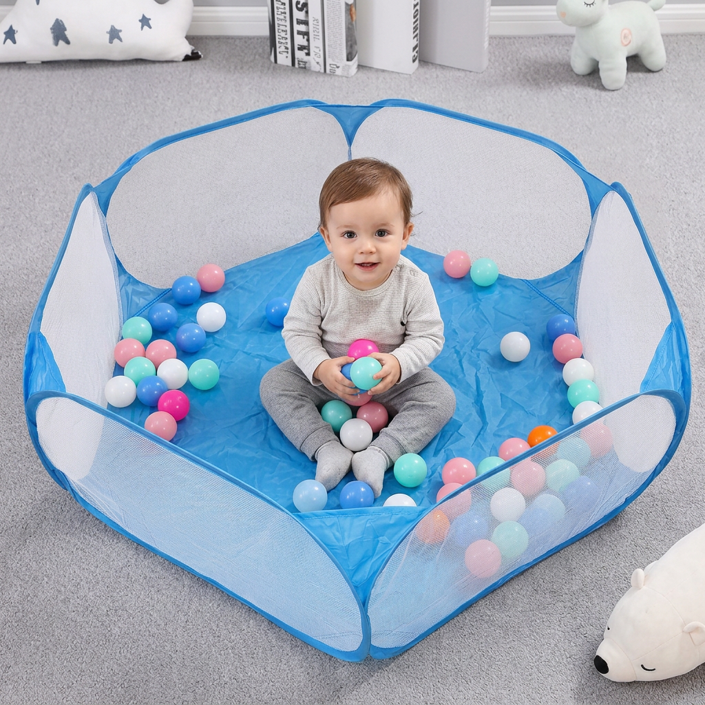 Tragbares Pop-up-Laufgitterzelt für Babys und Kleinkinder